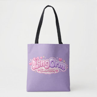 Bolsa Tote LingOrm Desde 2024 Letras Bolha Kawaii – Thai GL