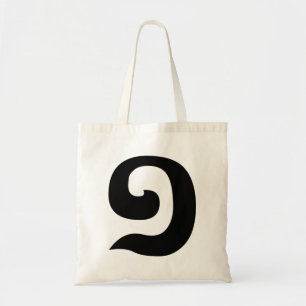 Bolsa Tote Língua cambojana do Khmer do número 1/um/១ (Mu