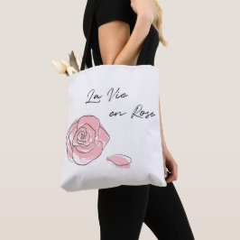 Bolsa Tote Língua francesa La Vie en Rosa