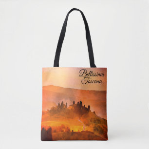 Bolsa Tote *~* Língua italiana Bellissima Toscana Toscana