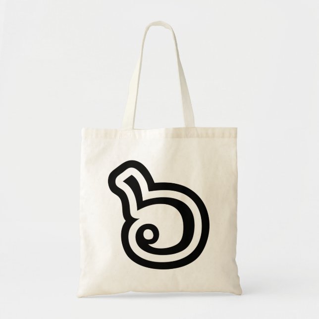 Bolsa Tote Língua Tailandesa Número 6 / Seis / ๖ (Ho/Hok) (Frente)