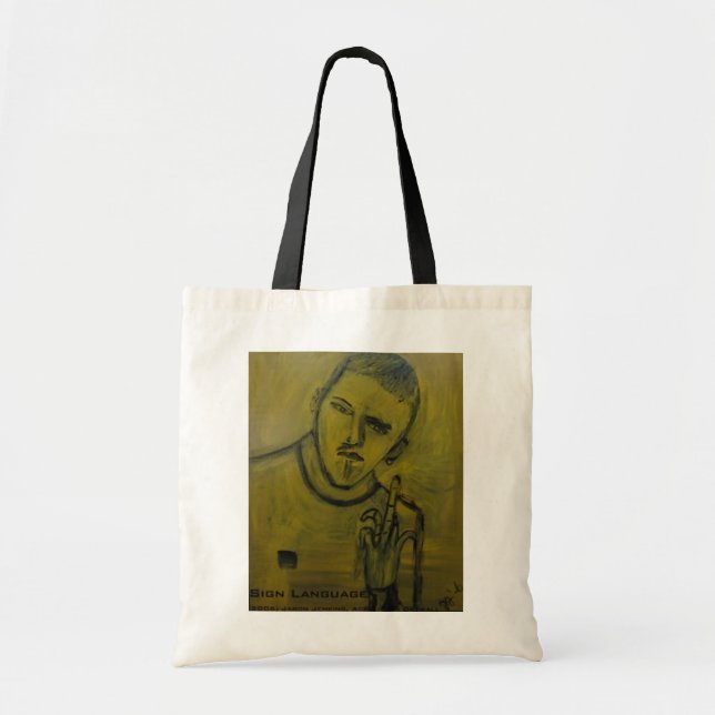 Bolsa Tote Linguagem de Sinais (Frente)