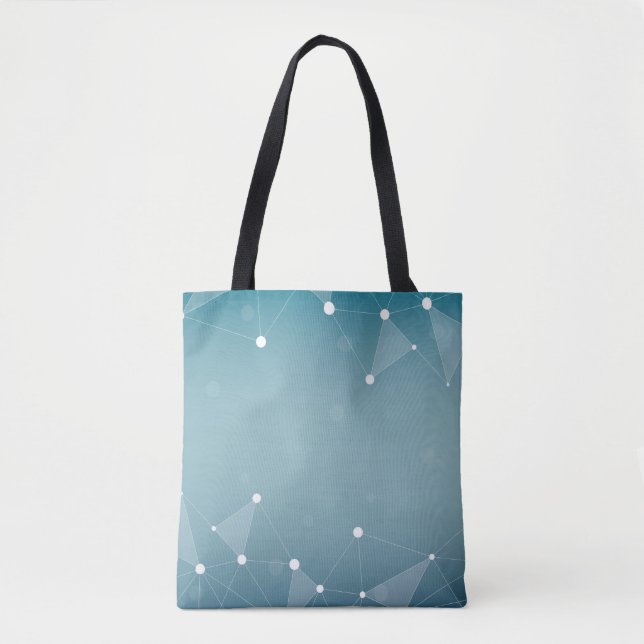 Bolsa Tote Linha abstrato de fundo (Frente)