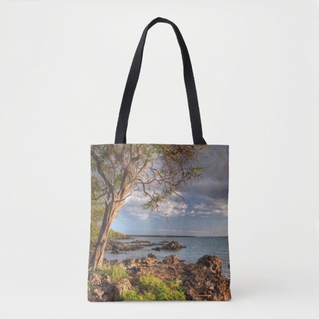 Bolsa Tote Linha costeira Maui (Frente)