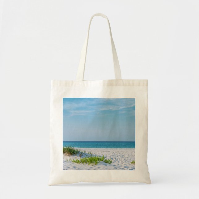 Bolsa Tote Linha Costeira White Sandy Beach Florida (Frente)