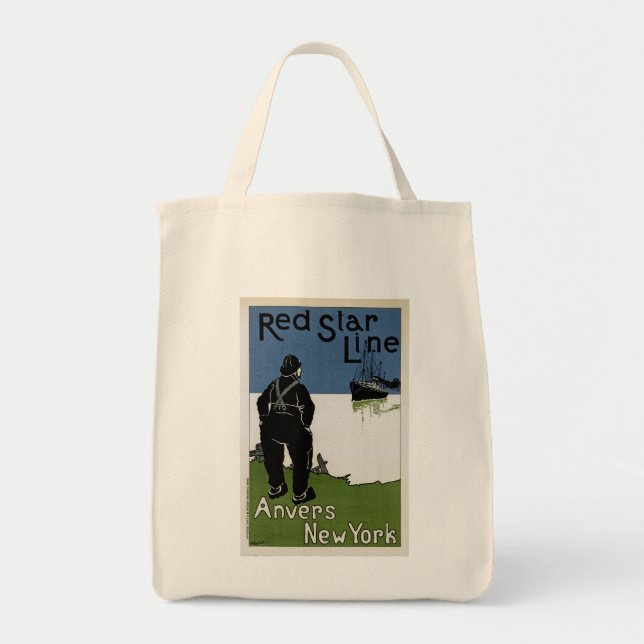 Bolsa Tote Linha da Estrela Vermelha (Frente)