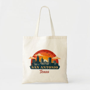 Bolsa Tote Linha do horizonte de San Antonio Texas