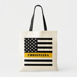 Bolsa Tote Linha Dourada Thin de Sinalizador 911 do Dispatche