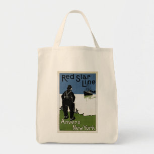 Bolsa Tote Linha vermelha da estrela