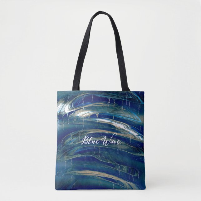 Bolsa Tote Linha Wavy Azul (Frente)
