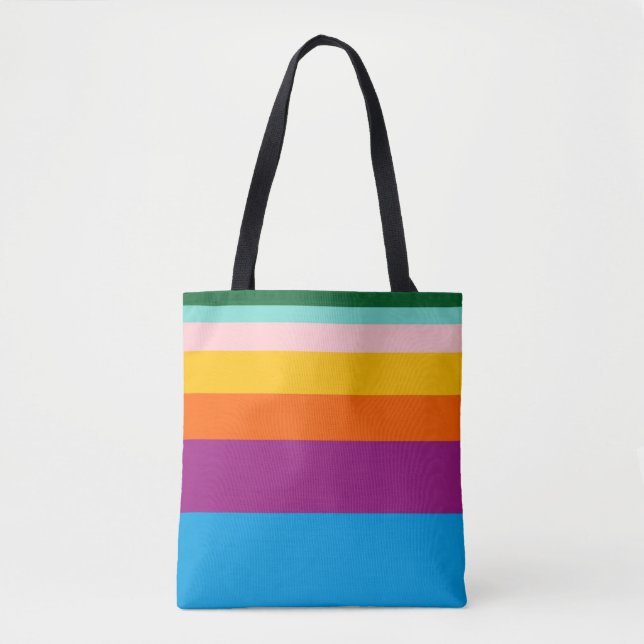 Bolsa Tote Linhas coloridas (Frente)