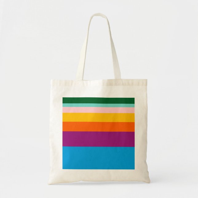 Bolsa Tote Linhas coloridas (Frente)