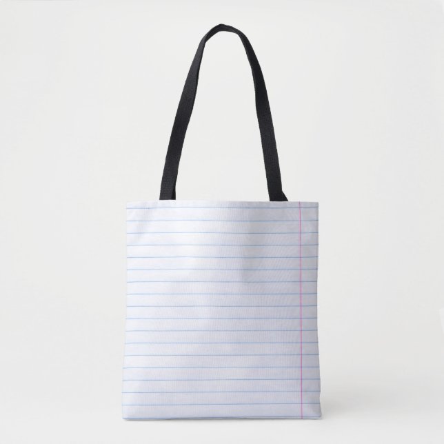 Bolsa Tote Linhas de textura de papel para notebooks (Frente)