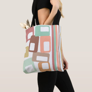Bolsa Tote Linhas e Retângulos