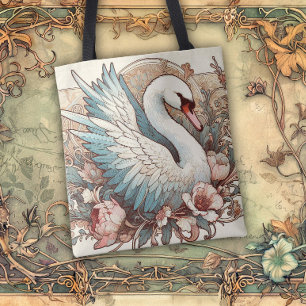 Bolsa Tote Linhas Fluídas de Beleza Art Nouveau