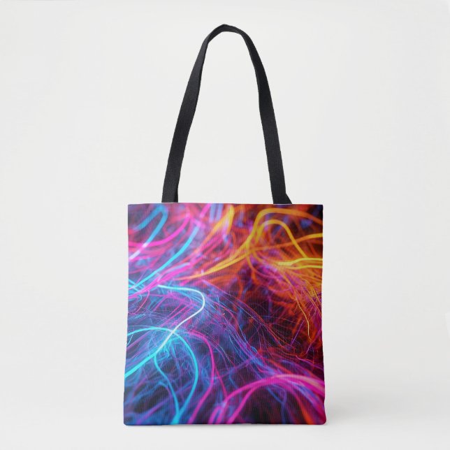 Bolsa Tote Linhas Neon (Frente)