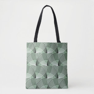 Bolsa Tote Linhas onduladas: padrão geométrico de colheita.