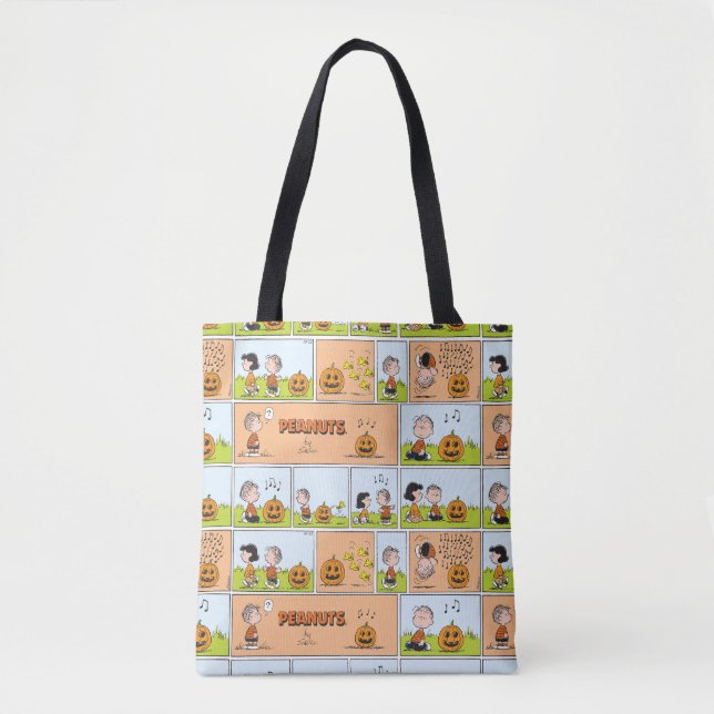 Bolsa Tote Linus & Lucy | Cantando Jack-O-Lanterna (Frente)