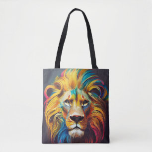 Bolsa Tote Lion Animal Discovery Adventure Planet Nature