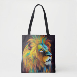 Bolsa Tote Lion Animal Discovery Adventure Planet Nature