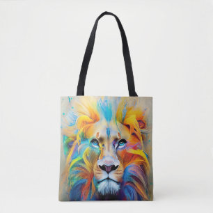 Bolsa Tote Lion Animal Discovery Adventure Planet Nature