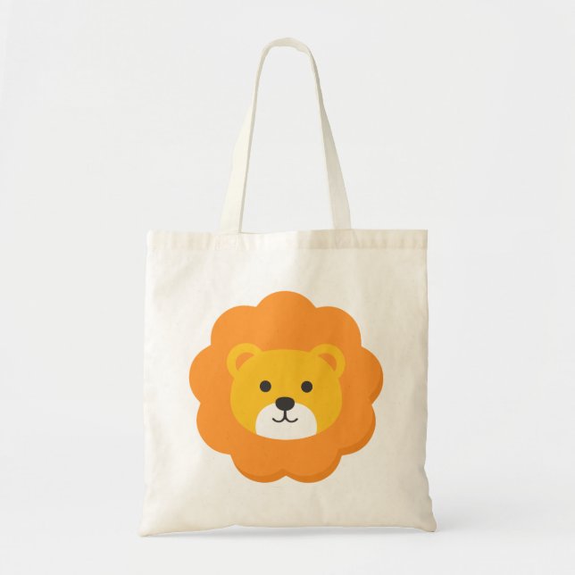 Bolsa Tote Lion Birthday Kids Art (Frente)