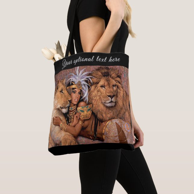 Bolsa Tote Lion Lioness Jungle Goddese (Close Up)