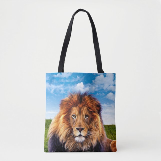 Bolsa Tote Lion O Rei da Floresta (Frente)