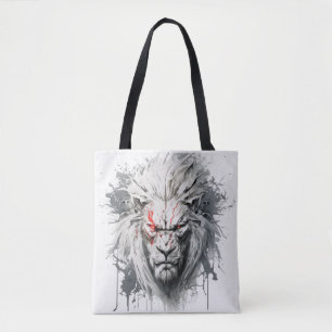 Bolsa Tote Lion Retrait Animal Painting Willife Outdoor