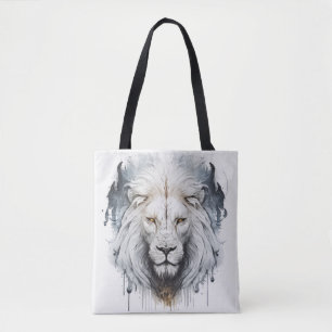 Bolsa Tote Lion Retrait Animal Painting Willife Outdoor