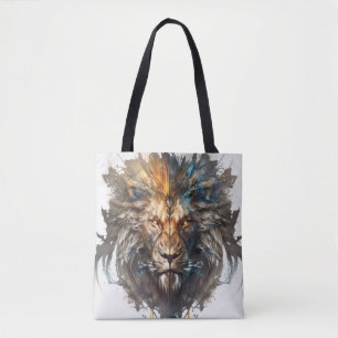 Bolsa Tote Lion Retrait Animal Painting Willife Outdoor