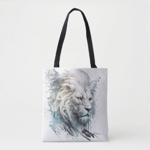 Bolsa Tote Lion Retrait Animal Painting Willife Outdoor