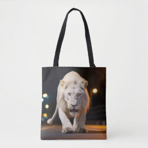 Bolsa Tote Lion Wildlife Animal Na Rua Ao Exterior