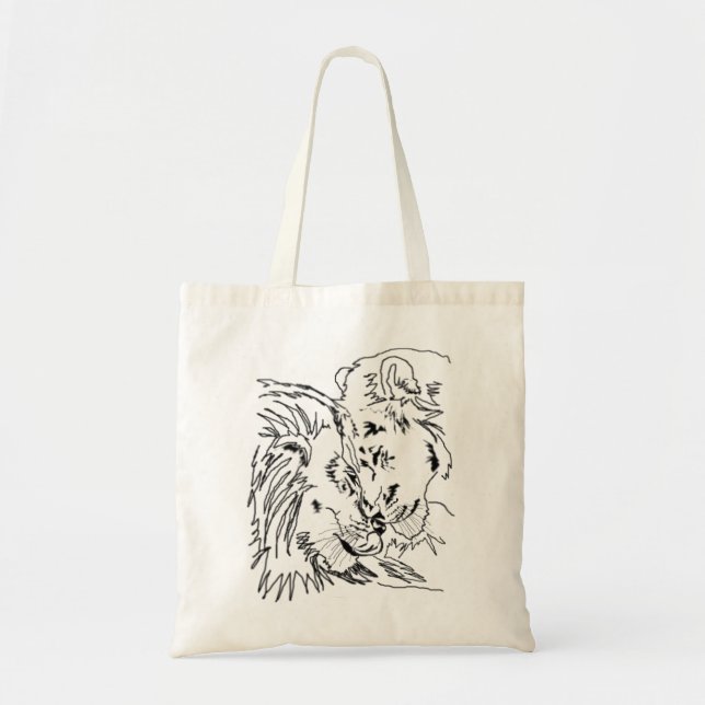 Bolsa Tote Lions Hug (Frente)