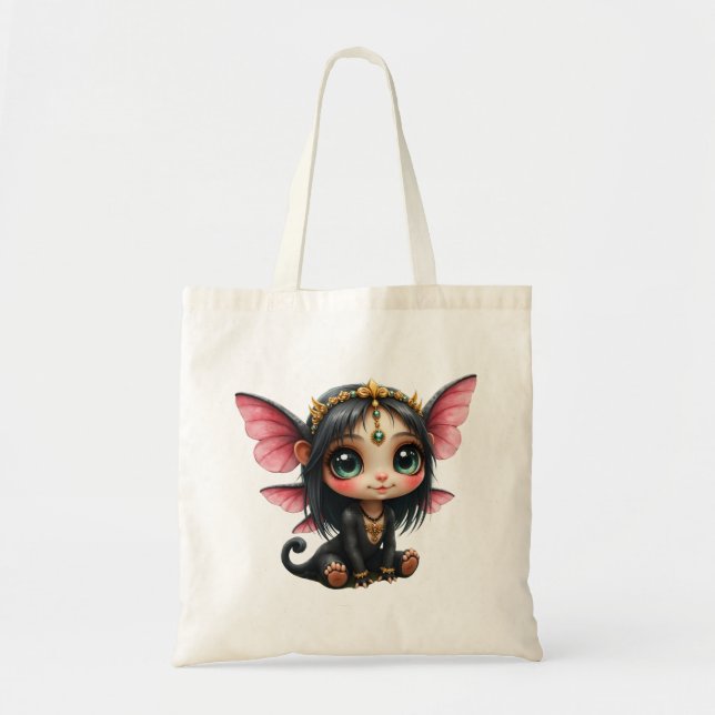 Bolsa Tote Liora – Guardiã de Estrelas Minúsculas.  (Frente)