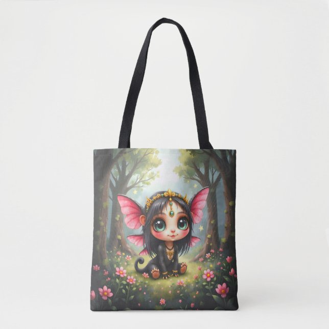 Bolsa Tote Liora – Guardiã de Estrelas Minúsculas.  (Frente)