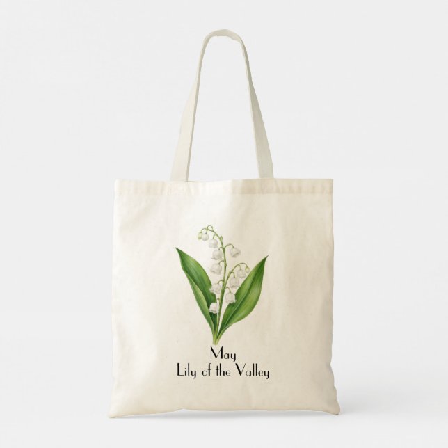 Bolsa Tote Lírio-do-vale de Maio das Flores  (Verso)