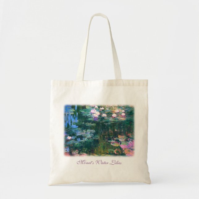 Bolsa Tote Lírios de água de Monet (Frente)