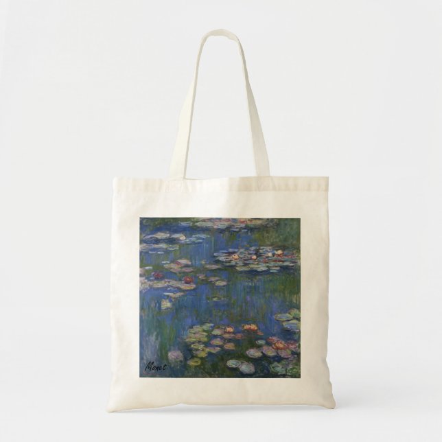 Bolsa Tote Lírios de água MONET 1916 Tote Bag (Frente)