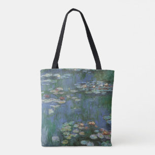Bolsa Tote Lírios de Claude Monet, Flores Vintage
