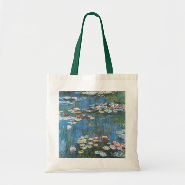 Bolsa Tote Lírios de Claude Monet, Impressionismo venenoso (Frente)