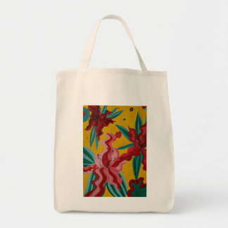 Bolsa Tote lírios, flores, abstração, abstracionismo,