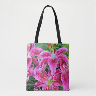 Bolsa Tote Lírios orientais do Stargazer