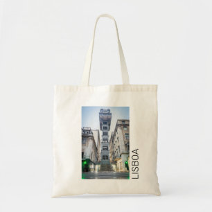 Bolsa Tote Lisboa em Portugal com Elevador Retro Souvenir