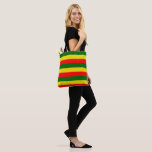 Bolsa Tote Lisboa, Portugal Bandeiras<br><div class="desc">Lisboa,  Portugal Listras coloridas com a bandeira verde,  amarela e vermelha. Os clientes podem alterar o tamanho das faixas e/ou adicionar texto. Por celeste@khoncepts.com #lisbonportugal</div>