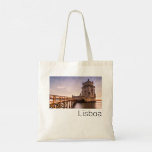 Bolsa Tote Lisboa Portugal Torre de Belém — Feriado Sunset