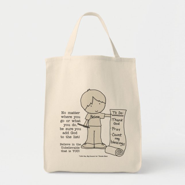 Bolsa Tote Lista de Tarefas (Frente)
