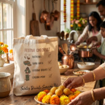 Lista de verificação engraçada do Diwali com ícone