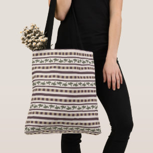 Bolsa Tote Listra Rústica de Cogumelo
