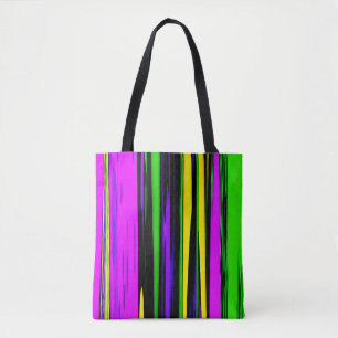 Bolsa Tote Listras Abstratas do Mardi Gras